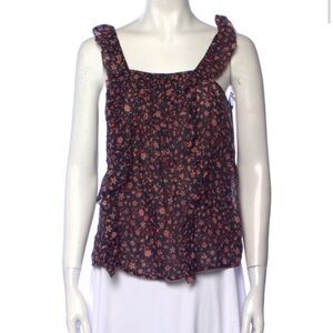 Frame Floral Cotton Tank Top
